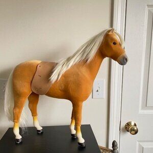 American Girl Horse Plush Palomino with Saddle